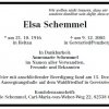 Schemmel Elsa 1916-2005Todesanzeige